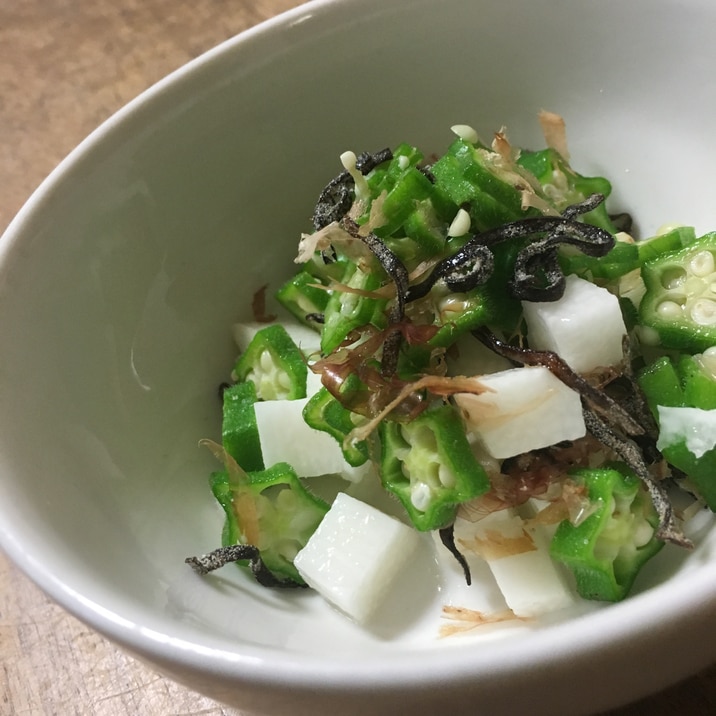 オクラ 塩 昆布 昆布 オクラ 塩